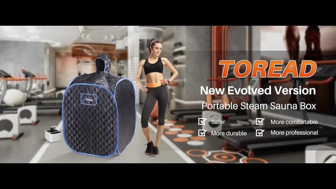 TOREAD Portable Folding Steam Sauna with 1000W Generator and Remote Control