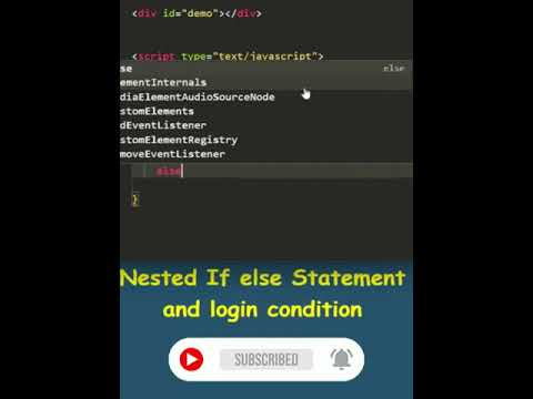 Nested If else Statement & login condition beginners #JavaScript #javascriptengineer #short #shorts