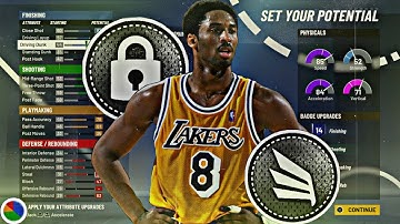 NBA 2K21 YOUNG KOBE BRYANT BUILD! BEST BLUE GREEN PIE CHART POINT GUARD! 😈😈😱