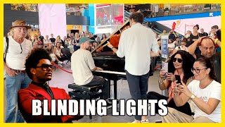 he asked me to improvise BLINDING LIGHTS at the AIRPORT PUBLIC PIANO 😄🎹