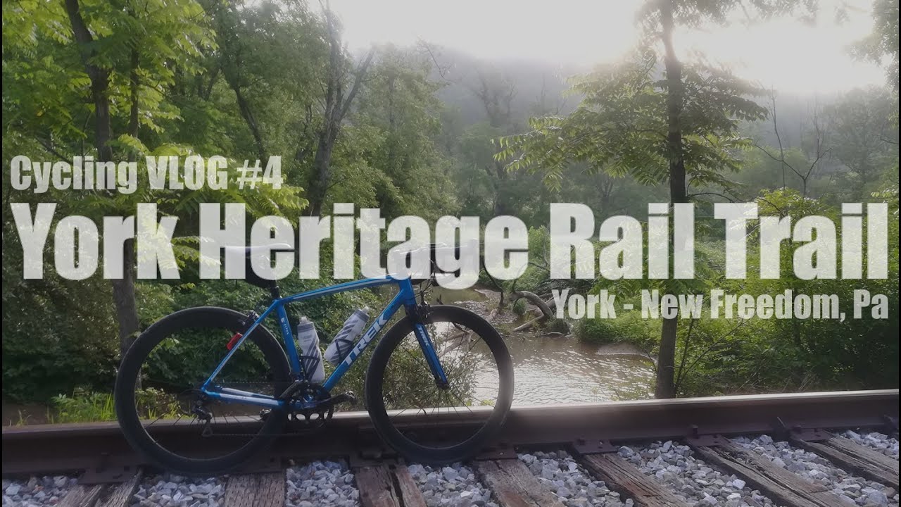 York Heritage Rail Trail - Cycling VLOG #4 - NCR Rail Trail from York to Maryland