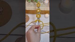 One more of the most usefull macrame knots/ aztec sun bar / easy bracelet #shorts