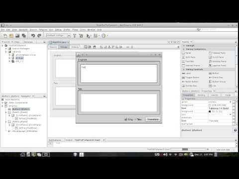 NetBeans Demo : Translation Application with Text to Speech between English and Thai