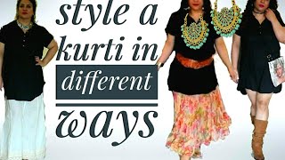 How to wear kurti with Jeans, Palazzos  | Indian ethnic wear | Milly Moitra Vlogz