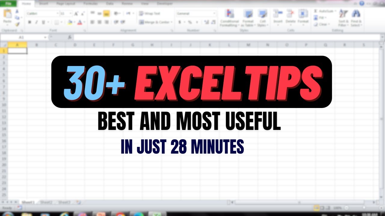 Top 30 Excel Tips and Tricks in Just 28 Minutes Urdu/Hindi - YouTube