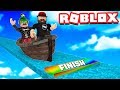 MEGA DIFFICULT PARKOUR in ROBLOX BOAT OBBY 😲