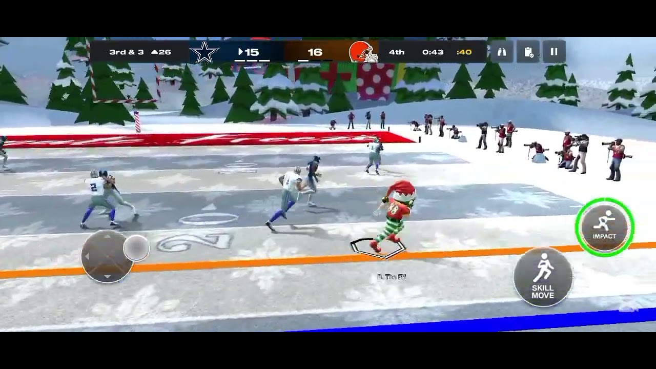 Christmas event in Madden Mobile 26, download on Google Play store 