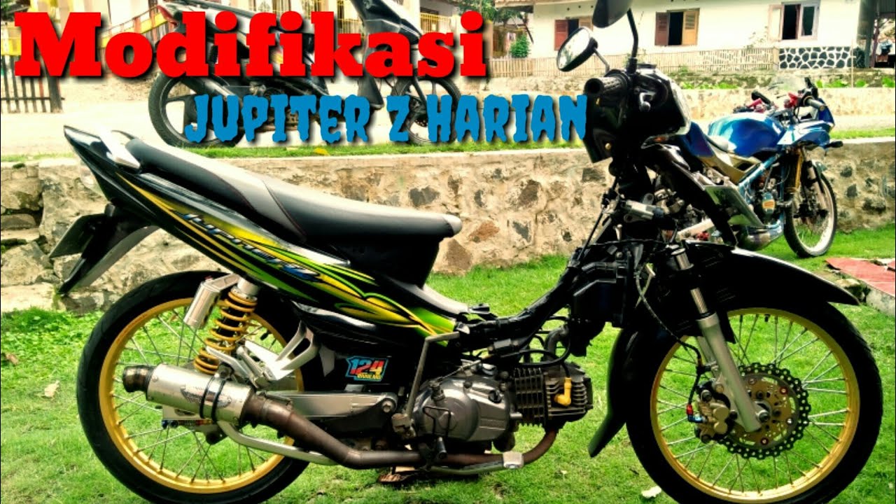 Modifikasi jupiter  z  harian 2005 warna  hijau  modifikasi 