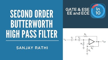 Second Order Butterworth High Pass Filter | GATE & ESE Electrical, Electronics (EE, ECE)