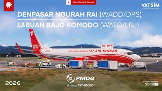 Microsoft Flight Simulator East Nusa Tenggara Relief Flight in the PMDG 737 VATSIM Livestream