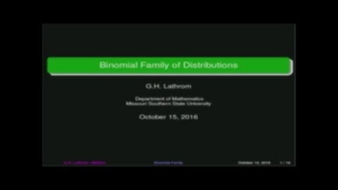 Binomial Distributions, Part 2