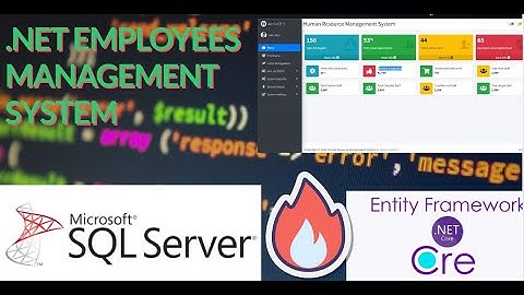 .NET CORE EMPLOYEES MANAGMENT SYSTEM || Create ASP.NET Core Web Application With SQL Server Database
