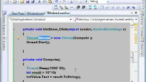 WPF multi-thread Application