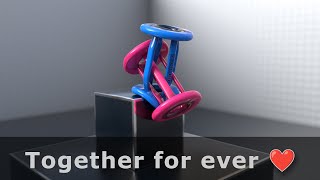 Together for ever ❤️ Softbody Playground V54 | TEST 3 ❤️ C4D4U