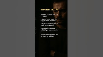 6 Harsh Truths You Can’t Ignore About Life