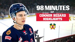 WATCH: 98 minutes of Connor Bedard Highlights 🤯 | Chicago Blackhawks