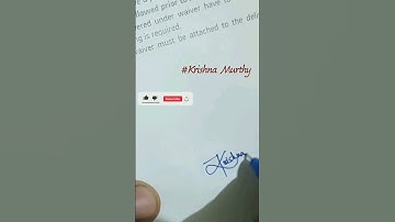 #Krishna Murthy name signature #make a signature #signature idea