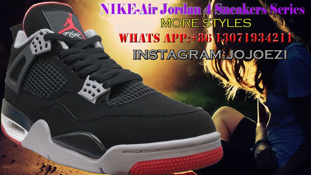 NIKE SNEAKERS - AIR JORDAN 4 RUNNER UNBOXING AND REVIEW| BEST QUALITY（Black）