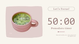 🍵 4 hours - Study with me | 50 min focus /10 min break Pomodoro timer | Lofi deep focus music🎧