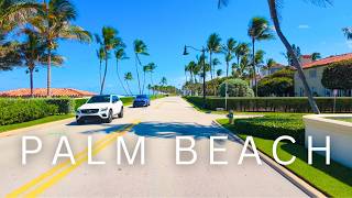 Driving Through Palm Beach, Florida 🇺🇸 | Luxury Mansions, Worth Avenue & Ocean Views (4K)