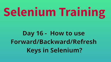 Selenium Training # 16 | How to use Navigation Commands in Selenium Webdriver |NATASA Tech