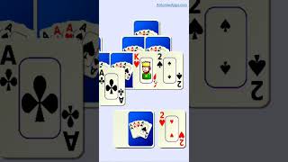 How To Play Tripeaks Solitaire In Draw A Card From The Deck Application #shorts screenshot 5