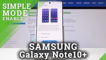 How to Open Easy Mode in SAMSUNG Galaxy Note 10+ - Minimalistic Look