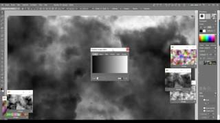 re-mapping a gradient to the greyscale -- Space Clouds