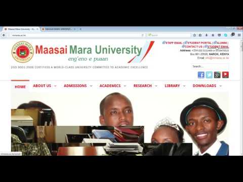 How to access Maasai Mara University Student's Portal