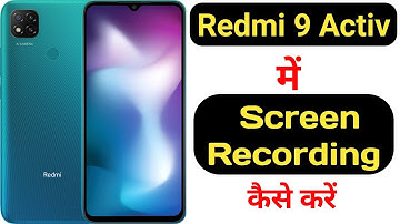 How to record screen in Redmi 9 Activ with audio || Redmi 9 Activ me screen recording kaise kare ||