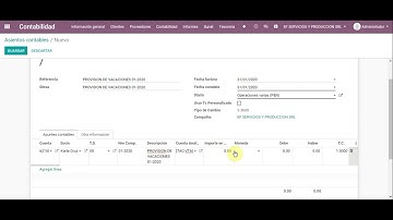 Odoo 13 Contabilidad   Creación de Asientos Contables