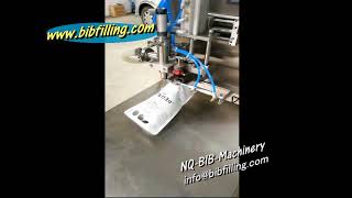 Stand up VITOP Spout Olive Oil Bag in Box Filling Machine, bib filling machine, bibfiller #baginbox