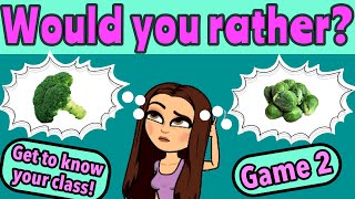 WOULD YOU RATHER GAME for KIDS | Get To KNOW Your Class | Miss Ellis 💛 #wouldyourather screenshot 1