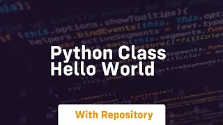 python class hello world