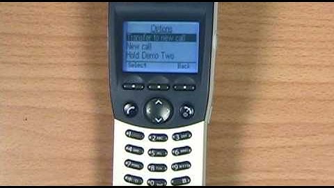 Transferring a call with an Ascom phone