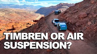Timbren or Air Suspension –&nbsp;What’s Right for You? | Bean Trailer Suspension Testing in Moab Utah