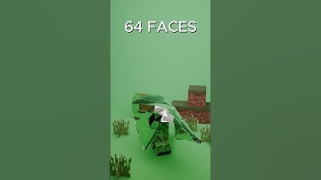 3D MINECRAFT CREEPER VS PLASTIC #minecraft #3d #3dcloth #blender