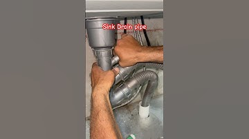 sink drain pipe fitting ,plumbing tips,#shorts