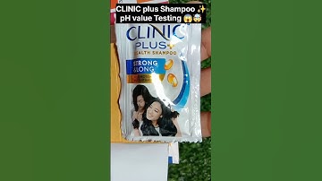 CLINIC plus Shampoo✨ pH Test 😱🤯 pass or fail ⁉️#shorts #haircare #ashortaday #shortsfeed #subscribe