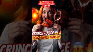 Ultimate Mukbang ASMR 🔥 Crunchy Chicken, Glass Fruit &amp; Lava Chocolate 😱 | #shorts #asmr