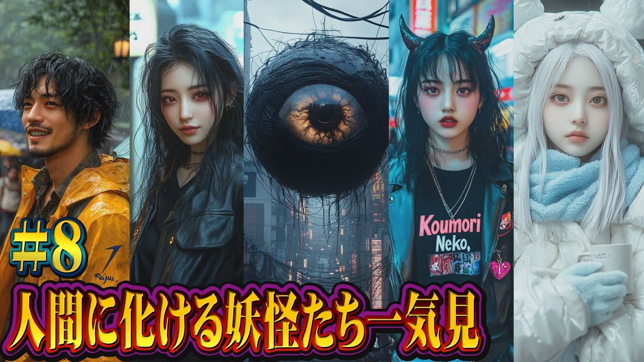 人間に化ける妖怪たち一気見#8 #妖怪 #都市伝説 #ai #yokai #変身 #transformationvideo - YouTube
