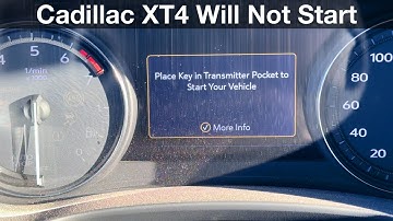 Place key in transmitter pocket Cadillac XT4 No Remote Detected