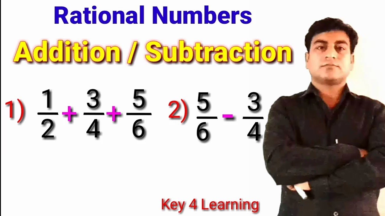 Addition and Subtraction of rational numbers | Class 7 Maths | Rational ...
