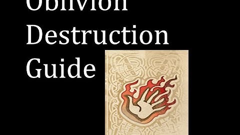 Oblivion Max Difficulty Destruction Guide