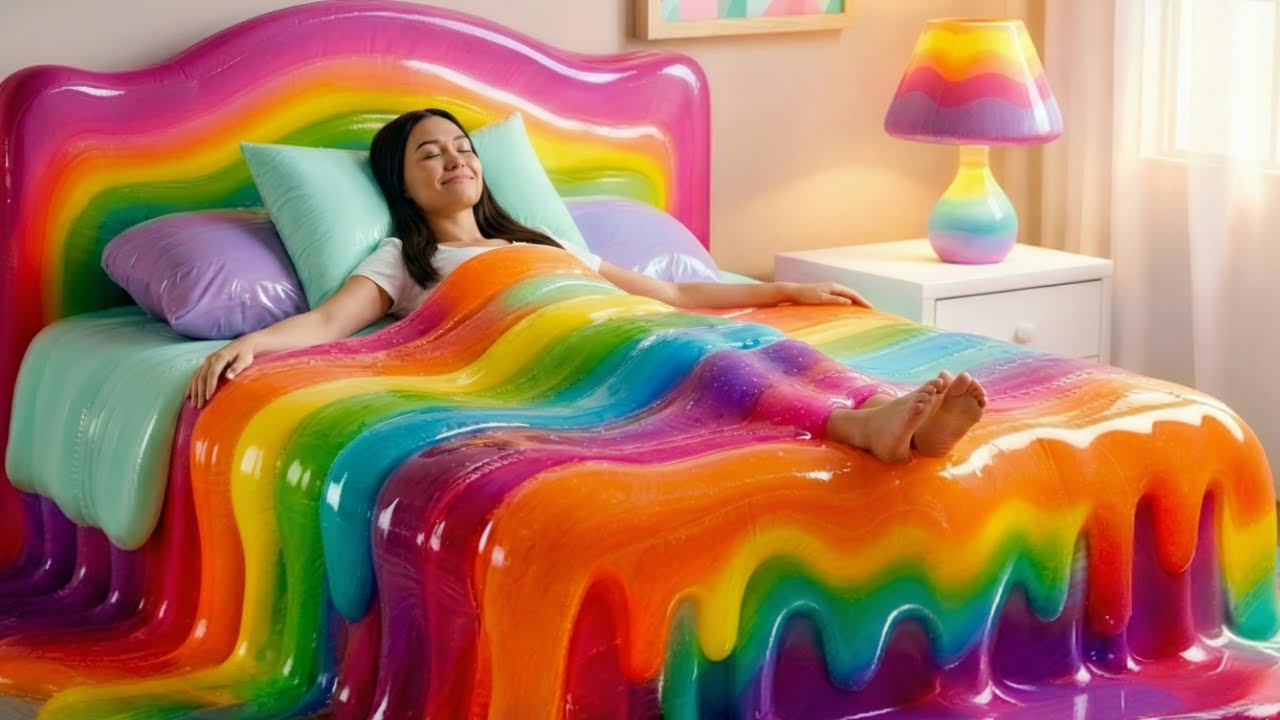 Which Surreal Bed Would You Choose? 🛏️🌠 Oddly Satisfying AI ASMR | Deep Calm Visual Relaxation