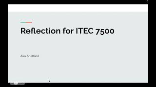 ITEC 7500 Reflection