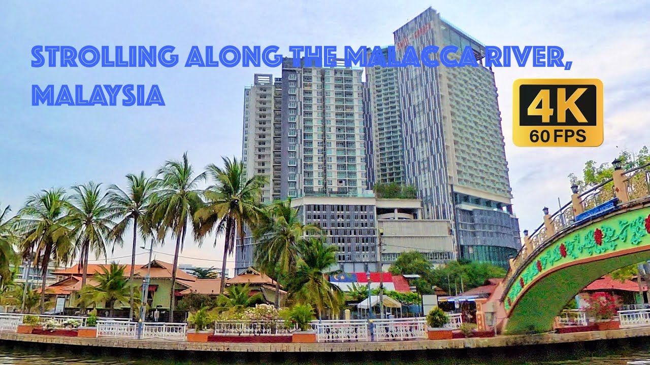 Strolling along the Malacca River at golden hour 🌅 From Cruise Jeti Taman Rempah to Courtyard