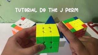 Tutorial to do the PLL J perm (rubik cube)