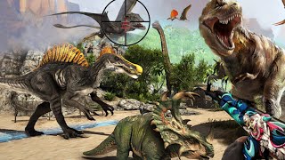 Dino Hunting 3d - 동물 저격수 슈팅 2021 Android 게임 플레이 screenshot 1
