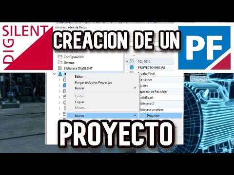 68.✅DIgSILENT21 Power Factory ||Creación de un proyecto desde el Data Manager en digsilent21⚡👍